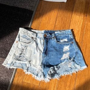 BlankNYC wedge jean short